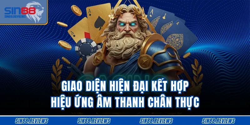 Giao diện hiện đại kết hợp hiệu ứng âm thanh chân thực