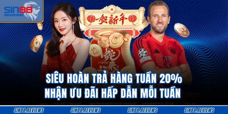 Siêu Hoàn Trả Hàng Tuần 20% - Nhận Ưu Đãi Hấp Dẫn Mỗi Tuần